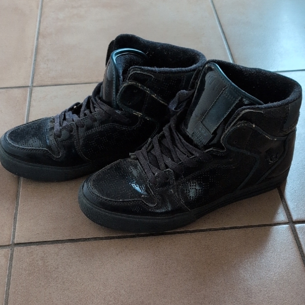 Supra Black High-Top Athletic Shoes
